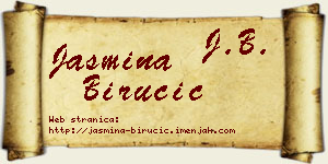 Jasmina Birucić vizit kartica
